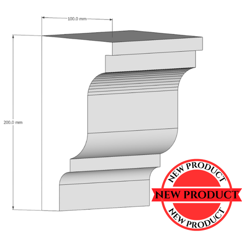 Decorative Exterior Moulding : 200x100 Profile - OI2000