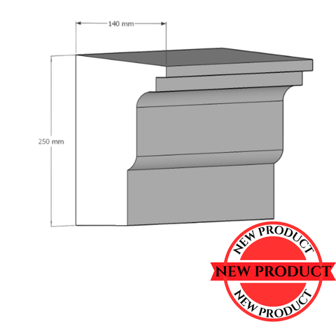 Decorative Exterior Moulding : 250x140 Profile - OI570